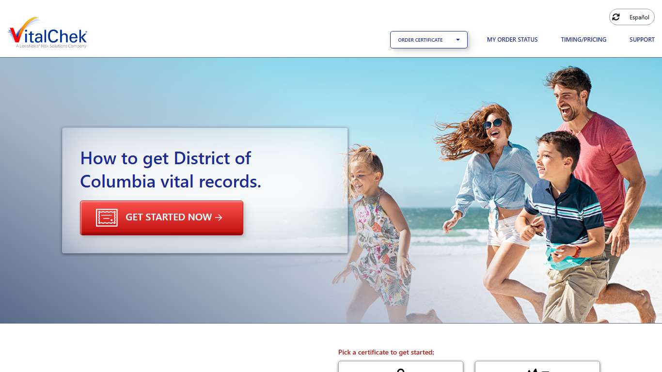 District of Columbia (DC) Vital Records | State Certificates - VitalChek