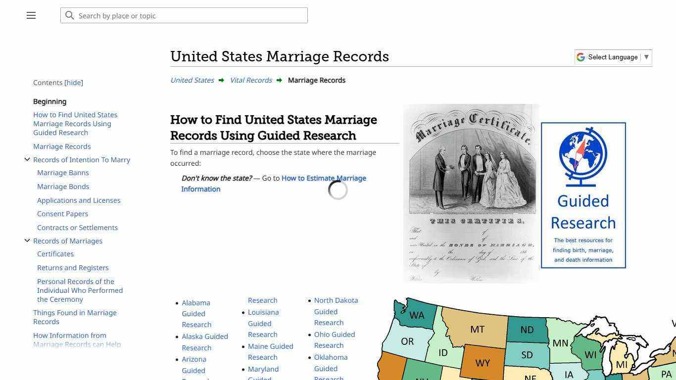 United States Marriage Records • FamilySearch